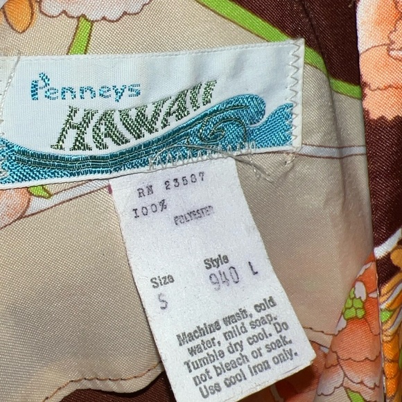 Vintage Penny’s Hawaiian Maxi Long Dress Sleeveless Tank Floral Women’s Small - Picture 3 of 11